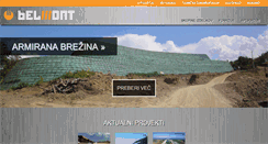 Desktop Screenshot of belmont.si